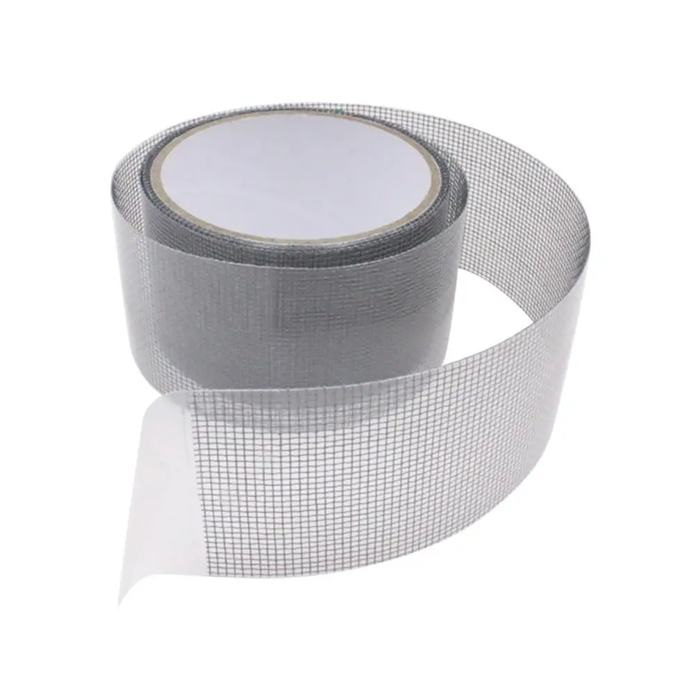 

Gray 50mmx2M Screen Door Repair Tape Strong Adhesive Fix Patch for Windows Doors Tents Pools RVs Mesh Insect Proof Portable