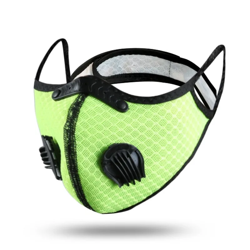 Outdoor Cycling Face Mask with Filter Mask Breathable Half Face Anti-Pollution Reusable Washable Sports Mask