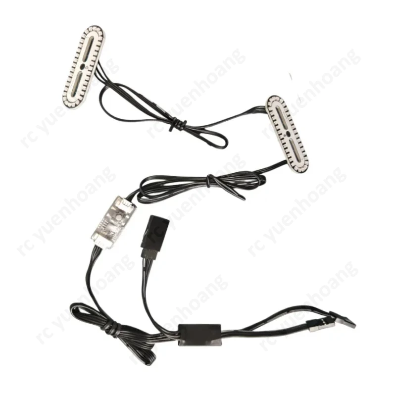 1Set For RC Crawlers/Short Course Trucks Model Universal 5-12V Linked LED Light Kit Throttle-Activated Modification Lamp Board