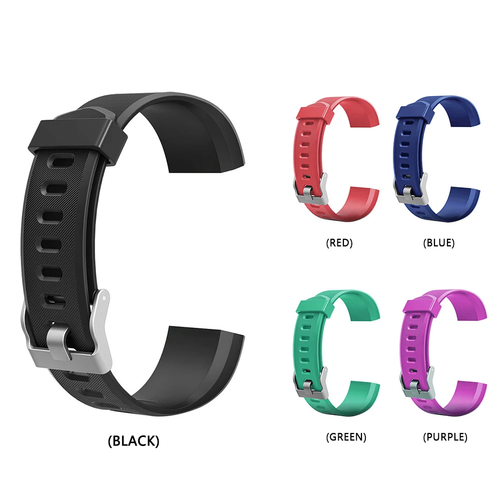 20mm Smart Watch Band Replacement Parts Silicone Watchband Strap Accessories for Colorful Portable Soft for ID115Plus HR