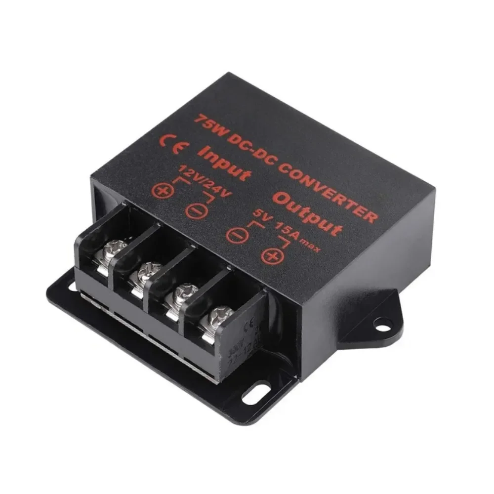 Voltage Reducer DC Power Converter 24V To 12V 5A 12V 24V To 5V 3A-10A Regulator Step Down Power Supply Volt Transformer Module