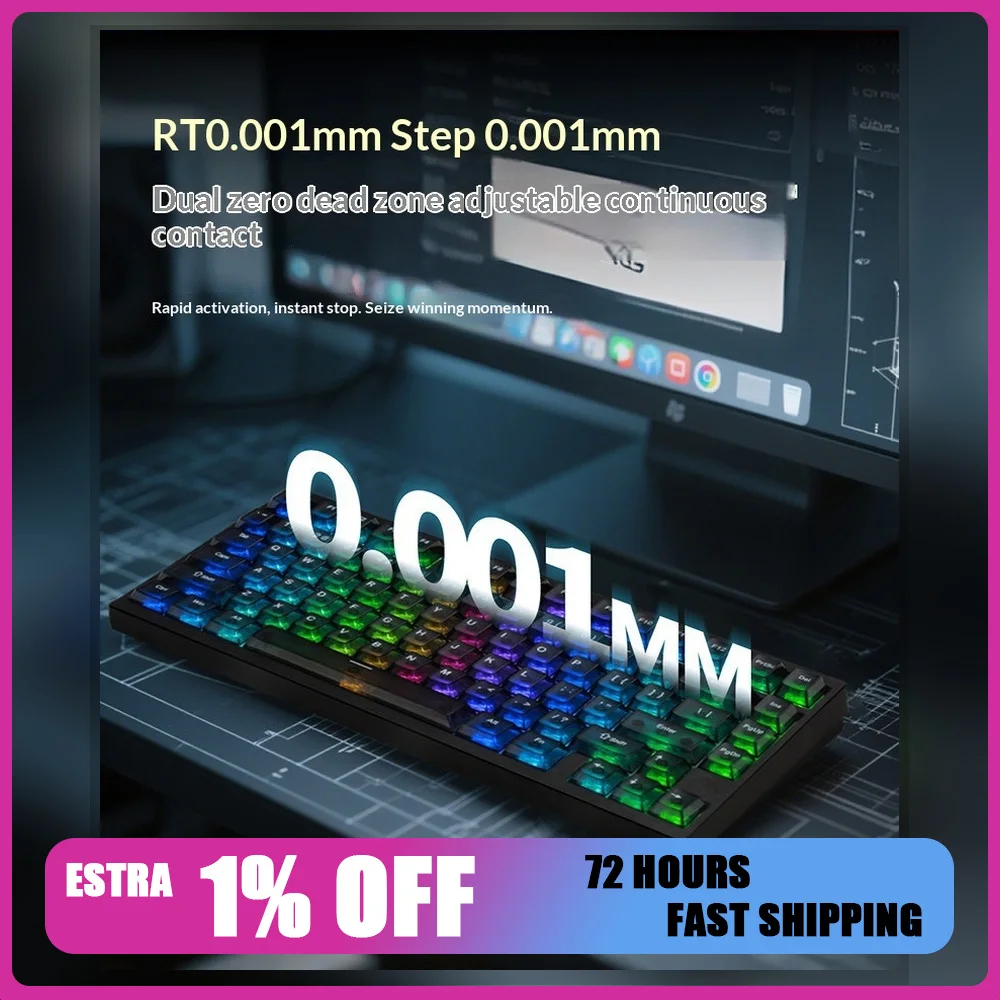 IROK MG75 Series Magnetic Switch Gaming Keyboard CNC Aluminum RGB Rapid Trigger Wired