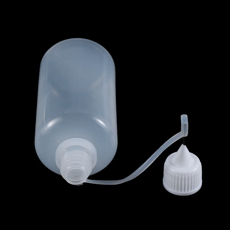 Aplicador de pegamento de punta de aguja reutilizable, botella de plástico para papel Quilling, herramienta de álbum de recortes artesanal, 5