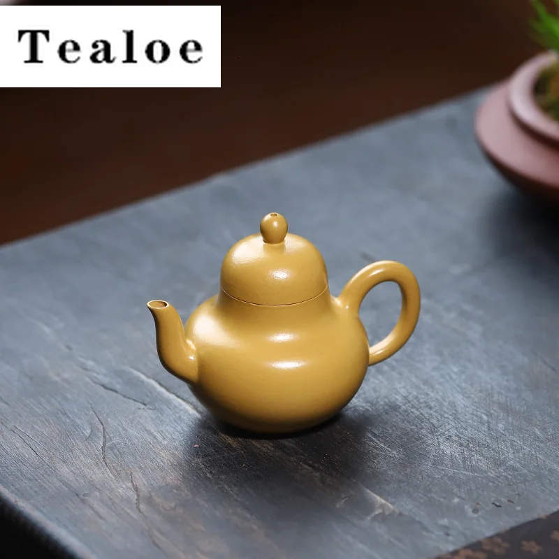 

Чайник из исинской фиолетовой глины, 100 мл, малый, ручной работы, с заварочным устройством, из необработанной глины зиша, для чайной церемонии, набор для чая