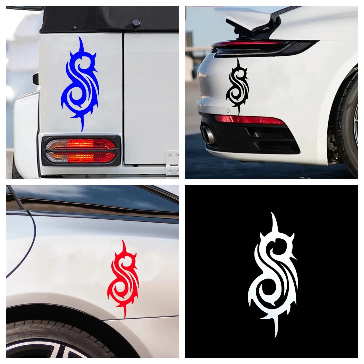 Creative UV-Resistant Waterproof Stickers - Decorative Decals for Car, Motorcycle & Laptop