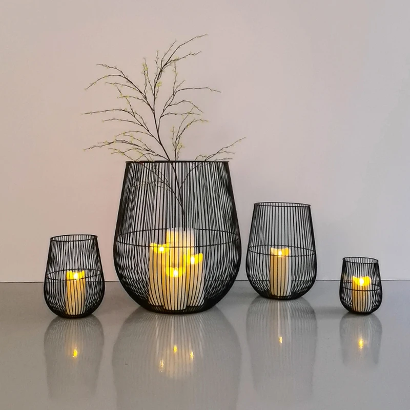 

Iron Ideas Candle Holders Living Room Floor Simple Nordic Outdoor Portable Glam Candle Holders House Kandelaar Decoration Home