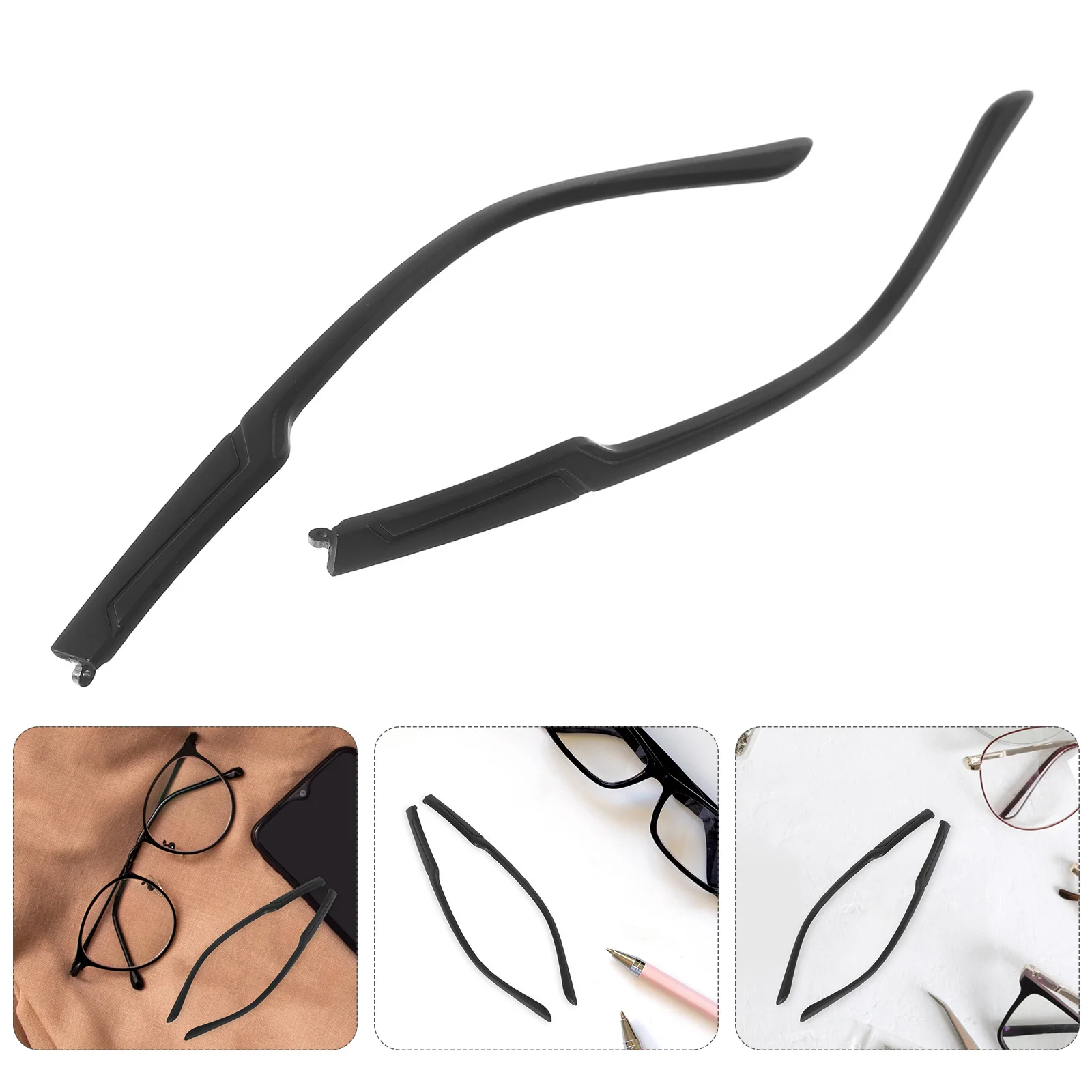 زوج واحد من معابد بديلة للنظارات العالمية مقاس 7 مم مادة Tr خفيفة الوزن ومتينة ومريحة مناسبة لنظارات القراءة الشمسية #1