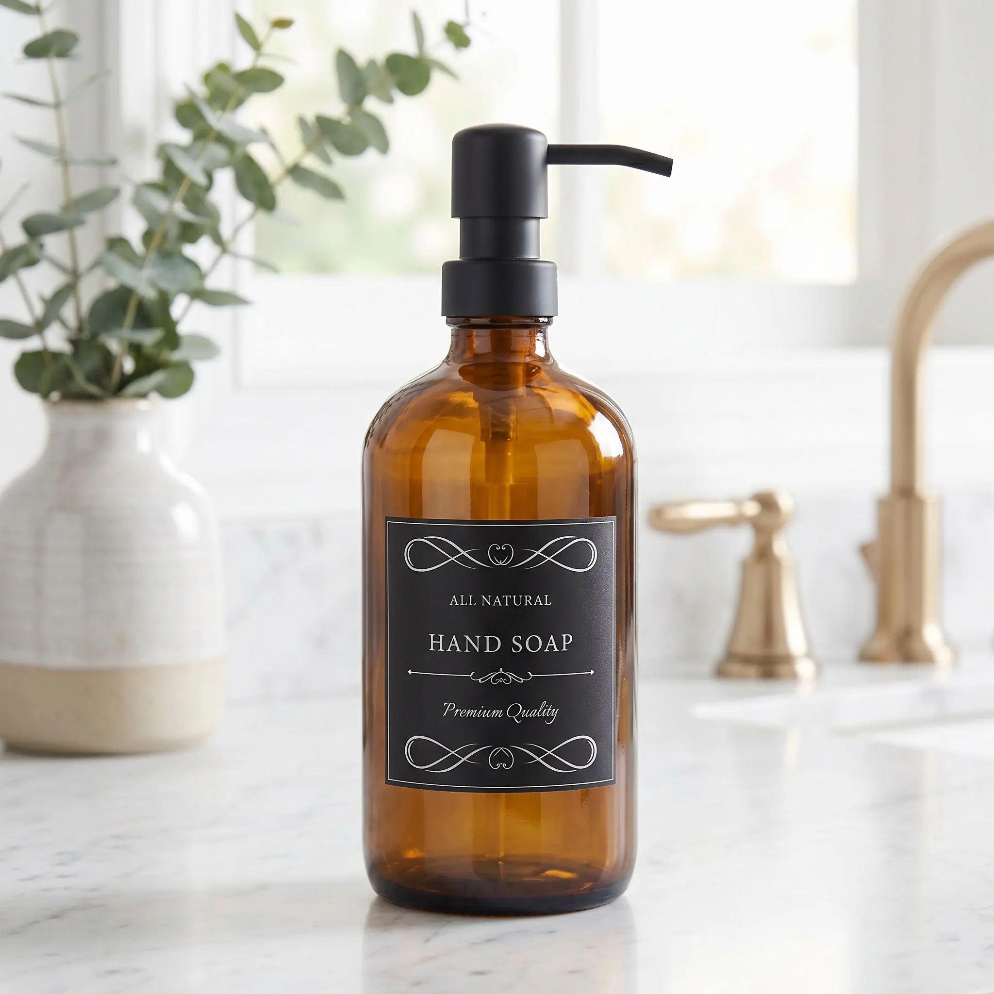 12Pcs Waterproof PVC Bathroom Jar Labels Self-Adhesive for Soap Dispensers Hand Soap Lotion Shower Bottles Bottle Labels