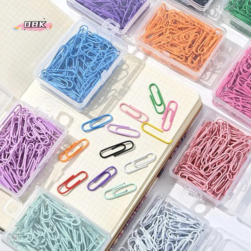 

50PCS File Holder Creative Metal Paper Clips Alloy Colored Bookmark Clip Binding Binder Clamps Office