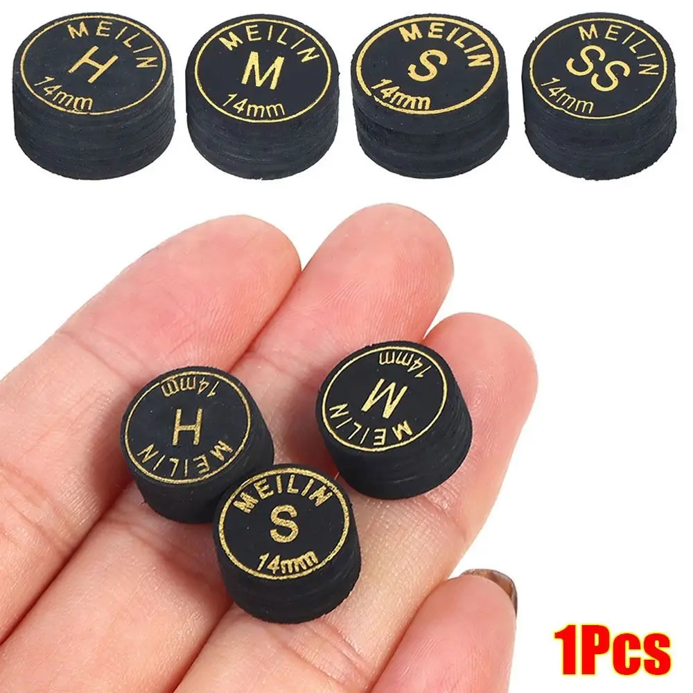 1Pcs Durable Snooker Pool Billards Cue Tips Pole Repair Accessories H/M/S/SS Billards Tip 14mm 9 Layers Billards Cue Head