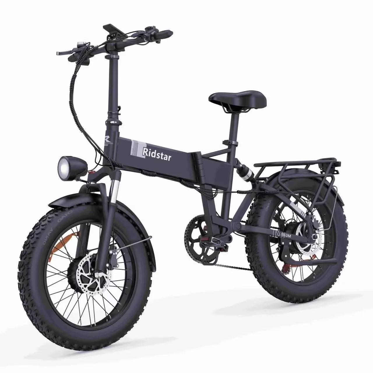 Ridstar H20 Elektrofahrrad mit Doppelmotor, Faltbar, 48V23AH Versteckter Akku, Elektrofahrrad für Erwachsene, 20*4,0 Zoll Fatbike-Reifen