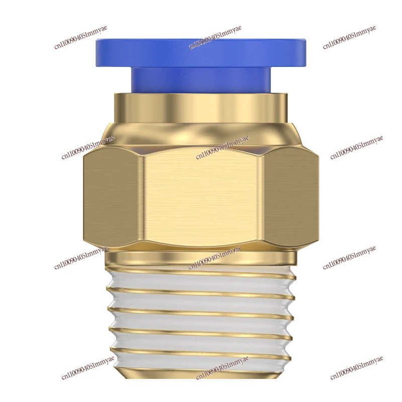 

Pneumatic Quick Connector Quick Plug Thread Straight Through PC4/6/8/10 Mm Trachea Air Source Cylinder External Wire Air Nozzle