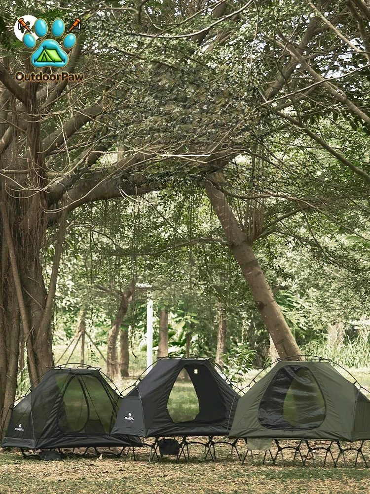 DRASOUL Lightweight Cotton Tent Single Person Star Movement Off-The-und Hiking Cam Tent Portable Outdoor Cam