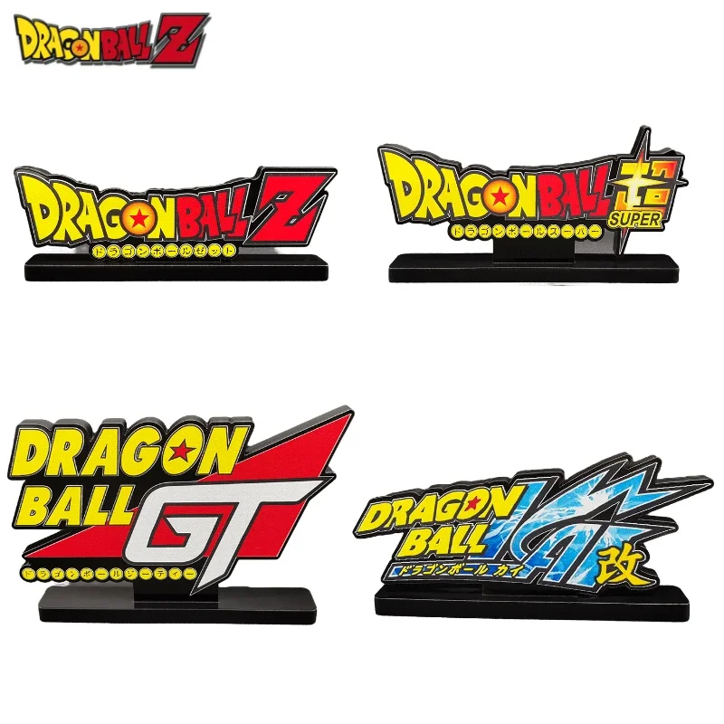 Anime Dragonball Z Super Dragonball Change GT Display Plate, placa de pie, figuras negras, acrílico personalizado