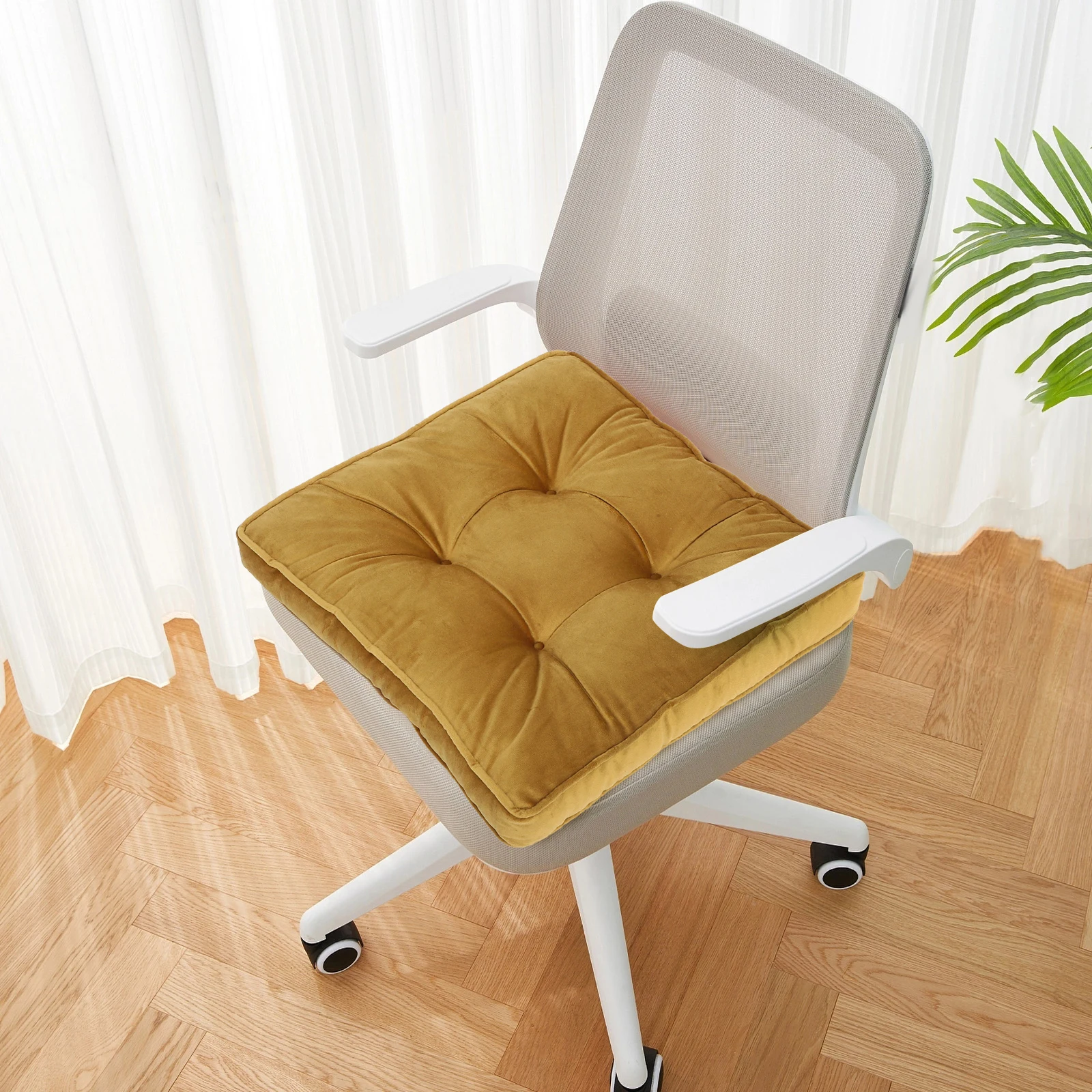 

Soft Seat Dining Room Office Replacement Non-Slip Design Comfortable Long Sitting Support Multi-Functional Use Cushions For