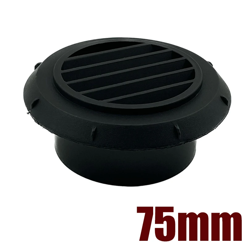60mm 75mm 90mm Warm Air Vent Outlet Rotatable Air Diesel Heater Air Conditioner For Car Truck VAN Camper Pipe Outlet Connector
