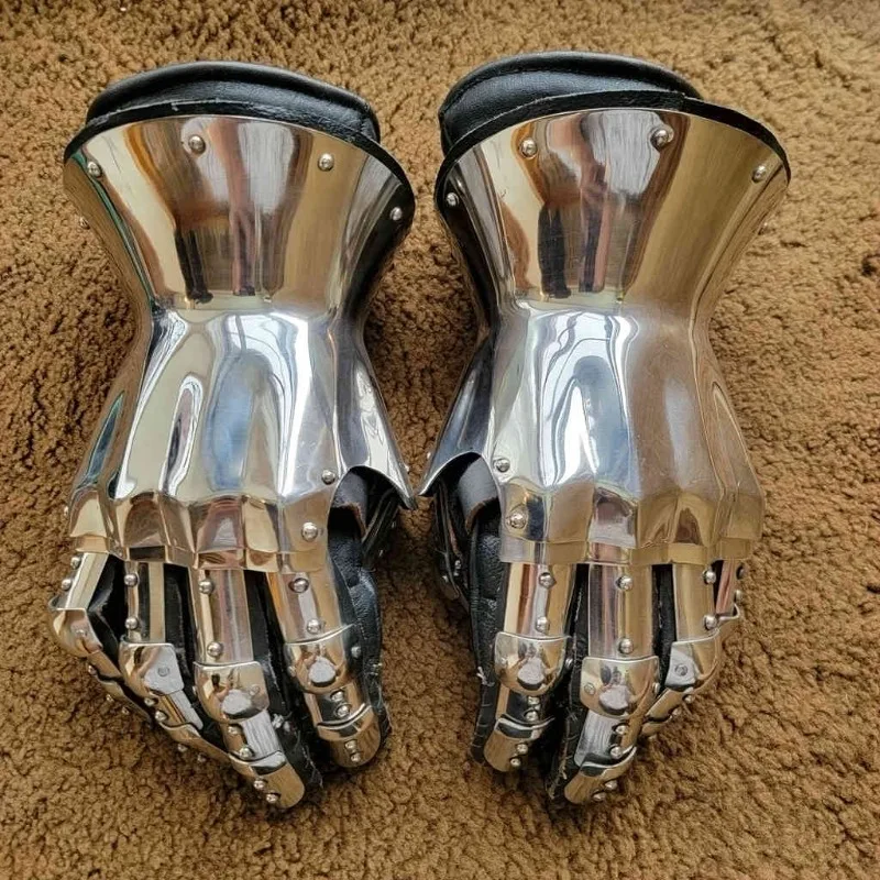 Medieval Knight Plate Armor Gloves Steel Bracers