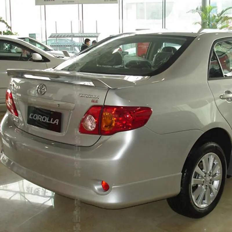 For Toyota Corolla Spoiler  ABS Material Car Rear Wing Primer  Rear Spoiler  2006-2013 Rear Wing Spoiler With Led Light