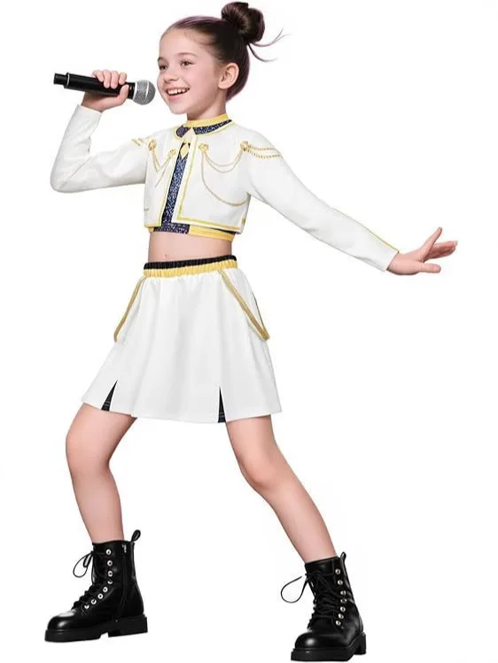 Anime Kpop Monster Hunter Costume Cosplay Girl Costume Demon Hunter Anime Children's Set 3D Printed Women's Halloween Costume