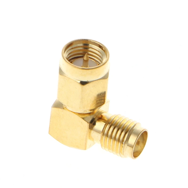 SMA Male To SMA Female Right Angle 90 Degrees RF Coaxial Connector Adapter