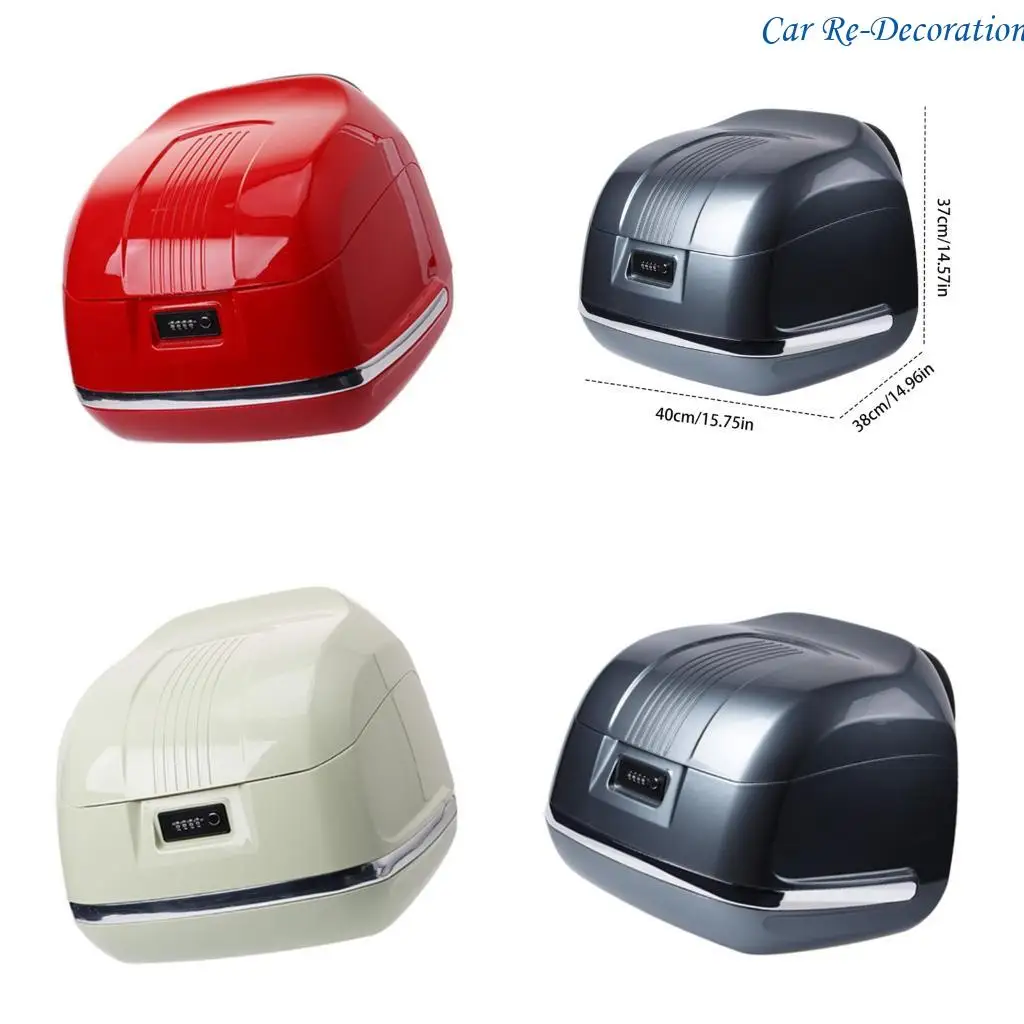 

R58D 35L Motorcycle Trunk ABS Storage Case Detachable Base Comfortable Riding Support