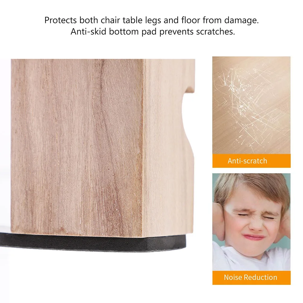 

8 Pcs Anti Slip Furniture Pads for Hardwood Floors Non Skid Chair Leg Protectors 83x38mm Table Feet Pad Floor Protector