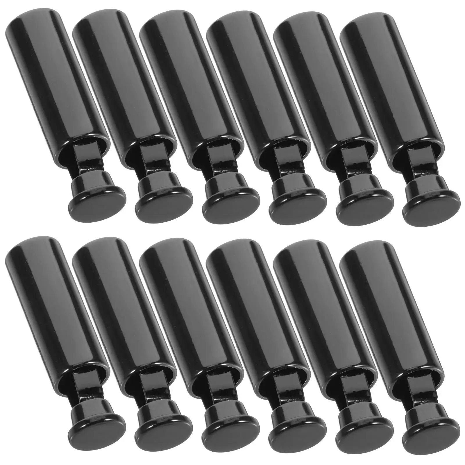 

12 Pcs Bronze Metal Drawstring End Stoppers for Hoodies Sports Wear Cord Caps Pendulum Bell Replacement Tips