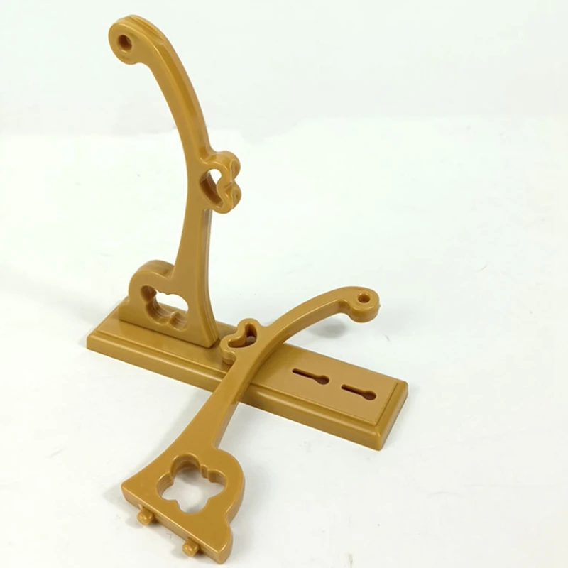 Vintage Rodada Mão Fan Holder, Display Stand, antigo Handheld Folding Fan Bracket, Base destacável, Desktop Paper Fanrack, durável B