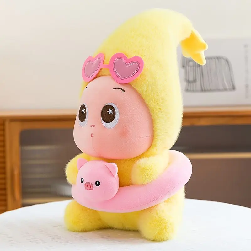 Bonito pequena estrela em forma de brinquedos de pelúcia peculiar em forma de estrela bonecas lance travesseiros e estatuetas de anel de natação para meninas presentes de aniversário