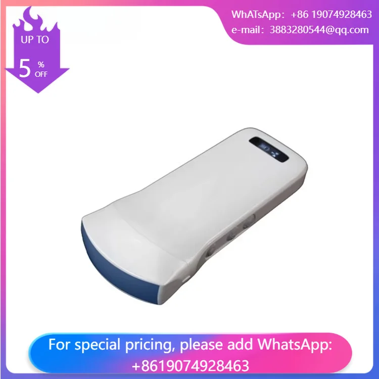 Teveik Portable Handheld Linear Convex Ultrasound Probe With 3 In 1 Wifi And Android IOS Connectivity Electric Power Source