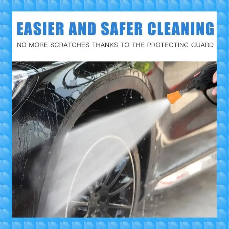 1 Set Pressure Washer Nozzle Guard 5 Pressure Washing Tips 1/4In, Orifice 4.0 Pressure Washer Nozzle Guard