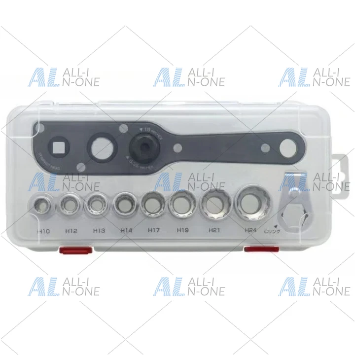 Ratchet Socket Wrench AOA-19 Narrow Space Wrench, Dual-Use Electric Conversion Plum Socket Wrench