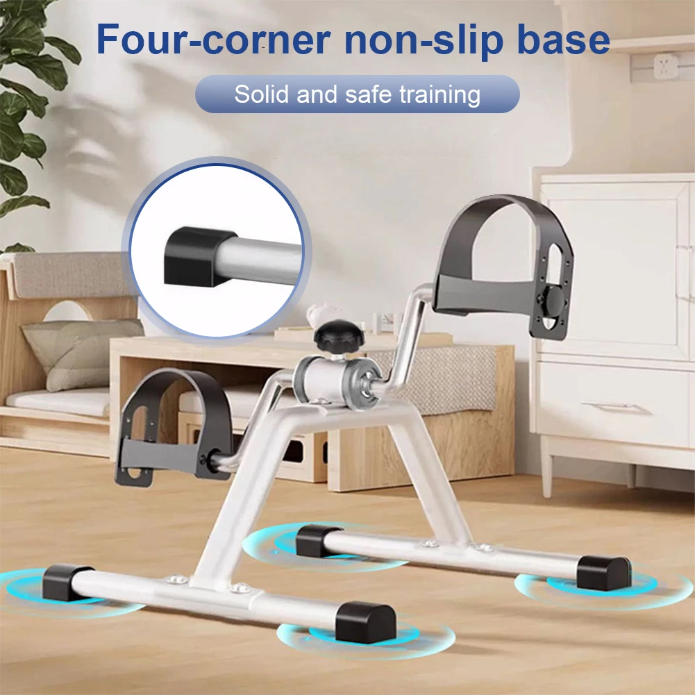 Mini Foldable Arm Leg Exercise Bike with Adjustable Resistance Under Desk Bike Stationary Exercise Bike for Home Exercise