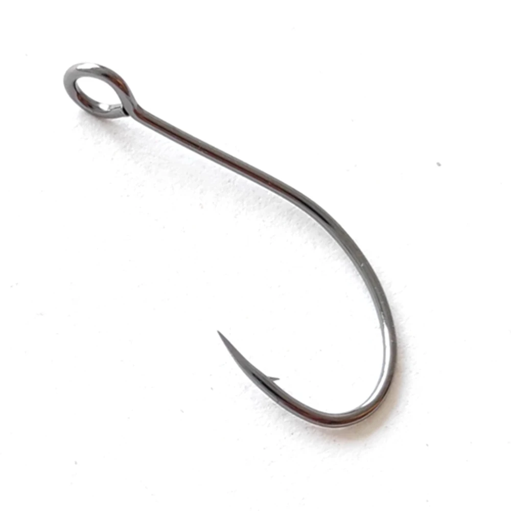 Castfanatic S31 Barbed Assist Hook Single Barbless Spoon Hooks high Carbon Steel With Big Eye Fishing tackle For trout jig Bait