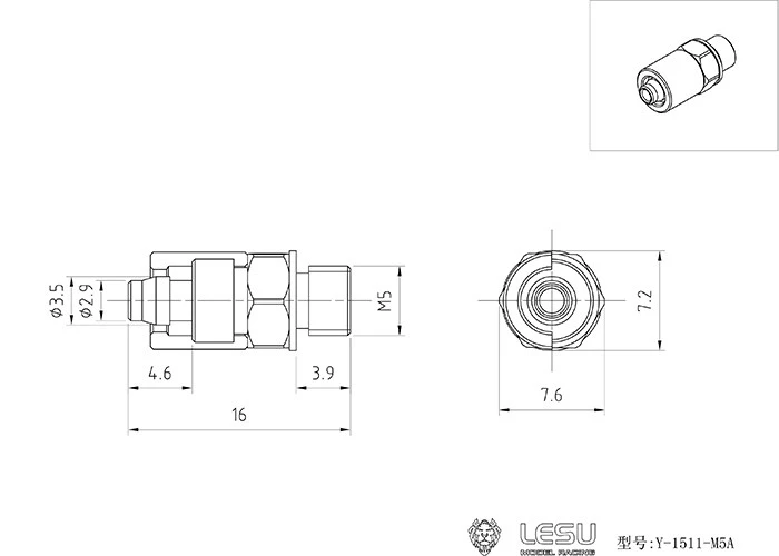 RC 1/14 Simulations-Hydraulikmodell, modifizierter verzinkter Präzisionsstahl für Tamiya Hydraulikbagger, Lader, Muldenkipper, DIY-Teil – Detail 1