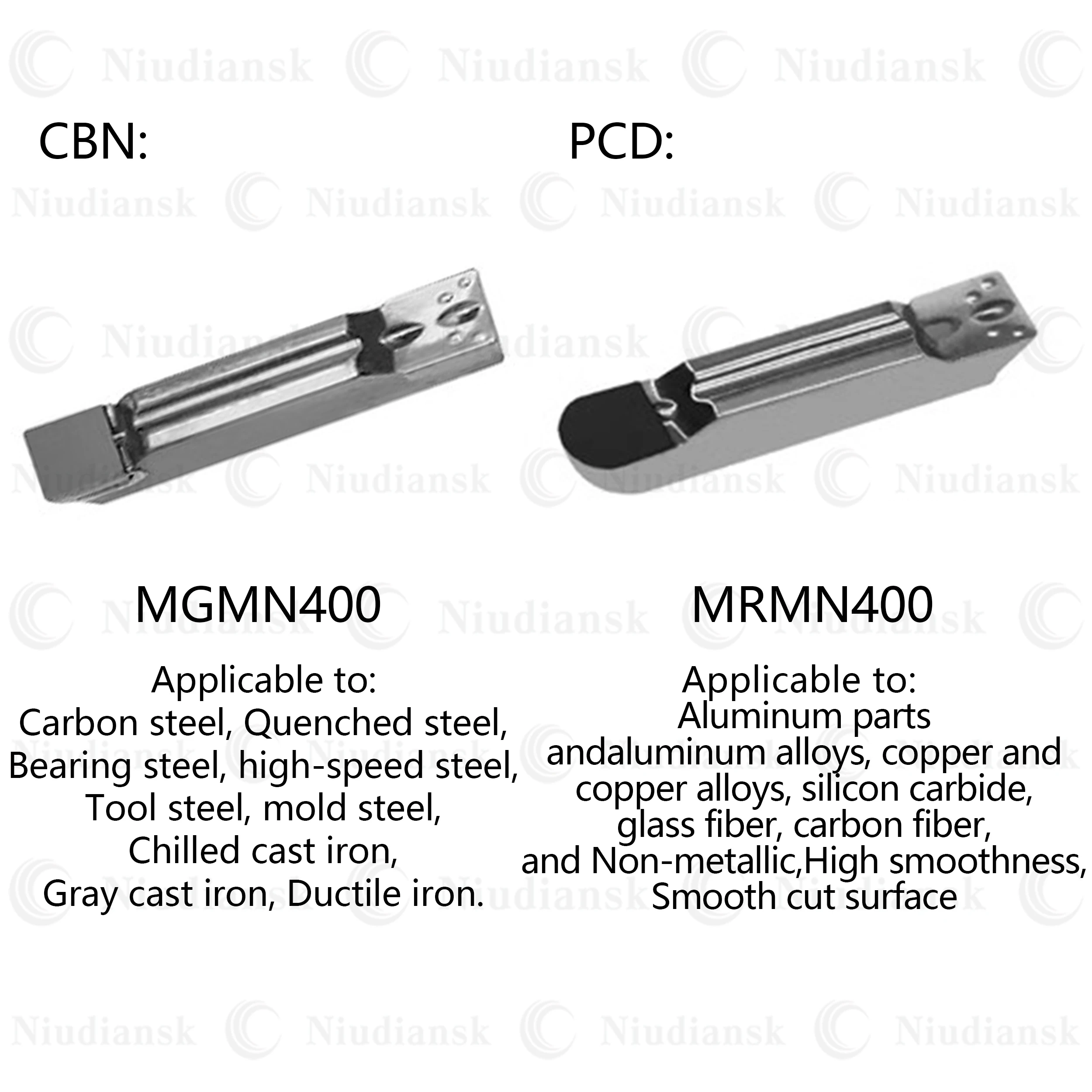 High-quality MGMN MRMN150 200 250 300 400 500 600 PCD CBN Turning Inserts CNC Lathe Diamond Grooving Blades Lathes Cutter Tools