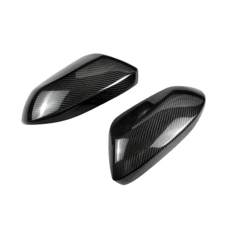 

NEW-Car Rear View Mirror Cover Carbon Fiber Side Mirror Shell Rearview Housing For Toyota Yaris 2020-2023