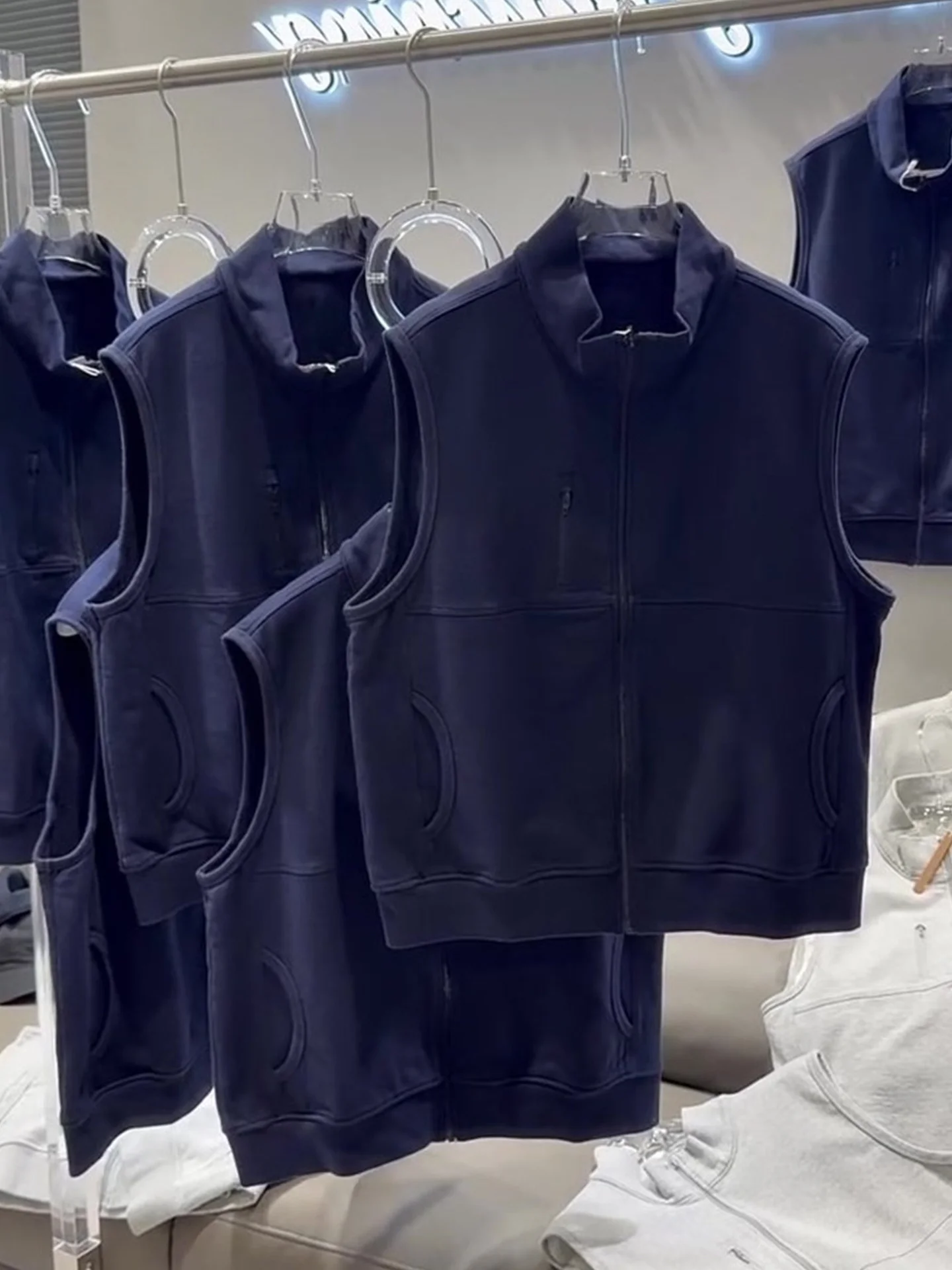 

Повседневный жилет на молнии с воротником-стойкой и воротником-стойкой, однотонный многослойный тюре, свободный крой, винтажный жилет со старением