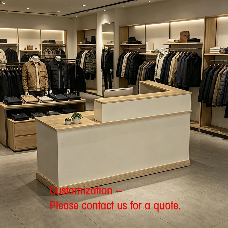 custom.Best Price Stylish Multifunctional Caixa De Pagamento Checkout Counter Modern Design Durable Checkout Counter with Cabine