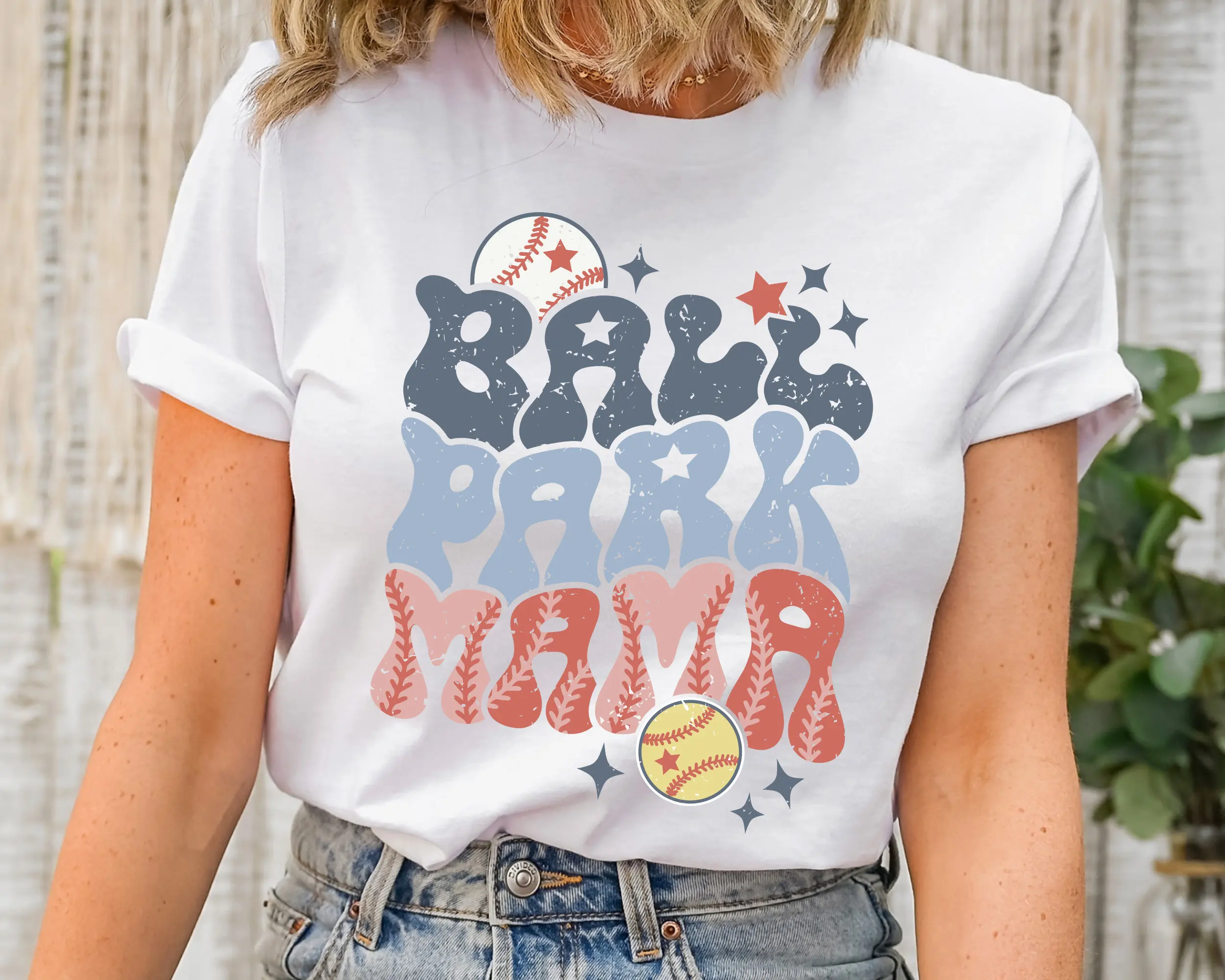 Ballpark Mama T Shirt Baseball Softball And Mom