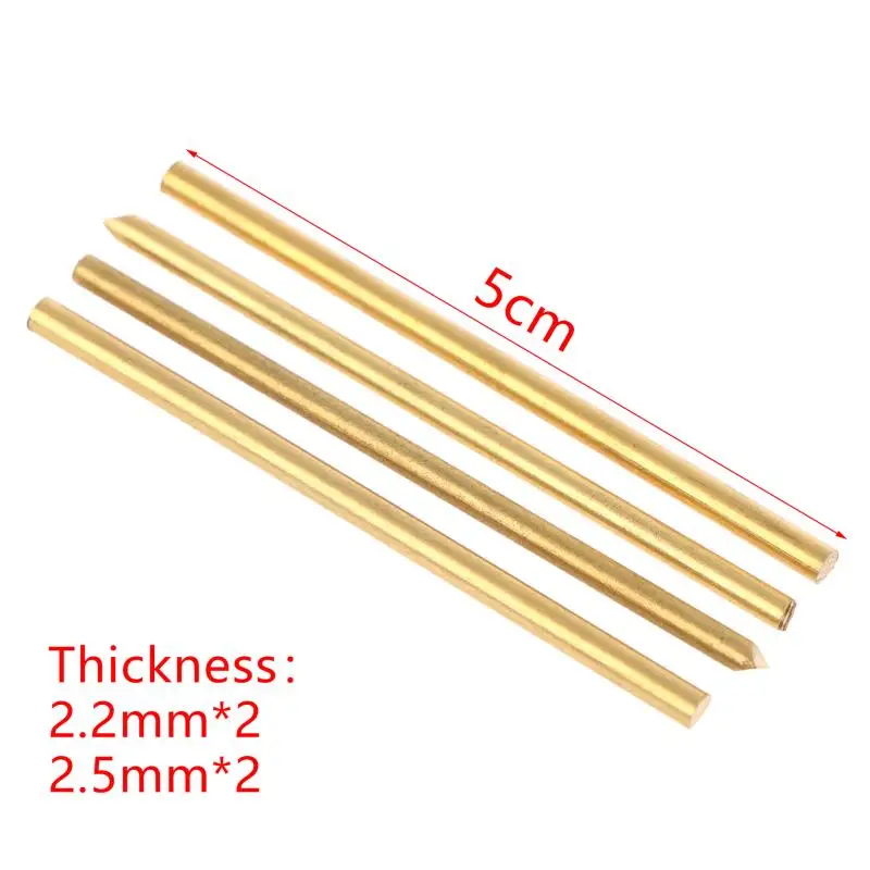 4Pcs 2.2mm And 2.5mm H62 Copper Rod Rivet For 91mm Victorinox Knife SAK Replacement Accessories