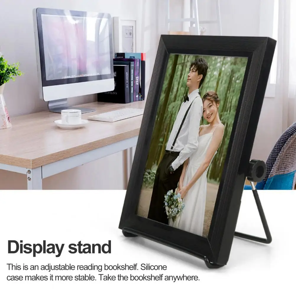 Display Stand Adjustable 160-degree Angle Rotation Stable Support Plate Book Stand Stylish Display Holder