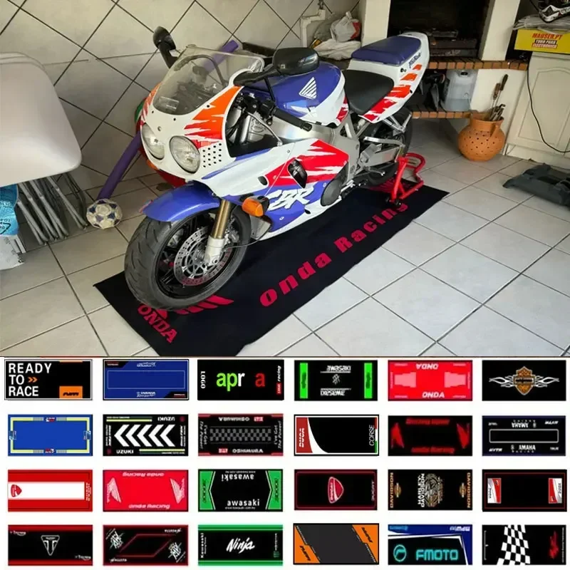 Polyester Display Carpet Motorcycle Parking Anti-slip Mat Yamaha R1 Carpet for Honda Kawasaki BMW Anti-slip Floor Decoration Rug