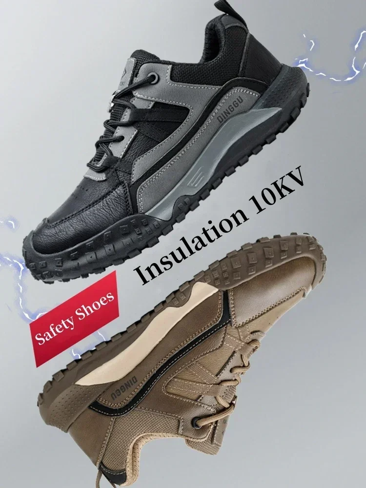 New 2023 Insulation 10KV Men Work Safety Shoes Anti-smash Anti-puncture Work Sneakers Indestructible Protective Safety Boots