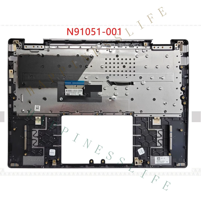 ZR+ Brand New N91051-001 Suitable for HP ENVY X360 14-FA 14-FC AMD Palmrest + Backlit Keyboard Gray