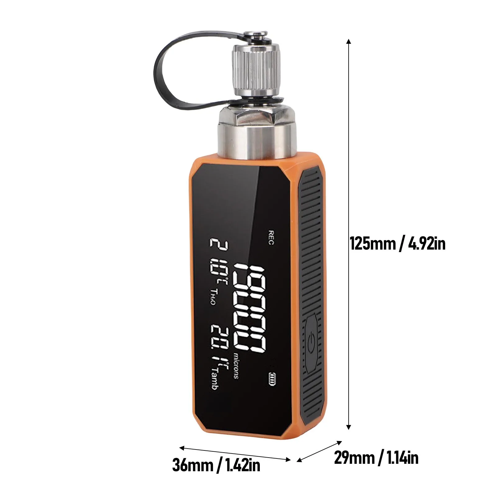 Medidor de vácuo digital 1-19000microns, equipamento multifuncional preciso de teste de vácuo à prova de óleo