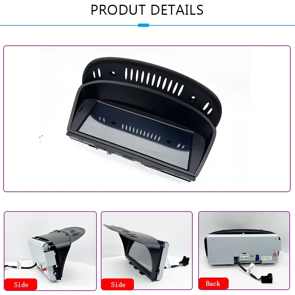 Autoradio Android 13 con touch screen da 8,8 pollici 2Din per serie 5 E60 2001 - 2010 Android Auto Carplay