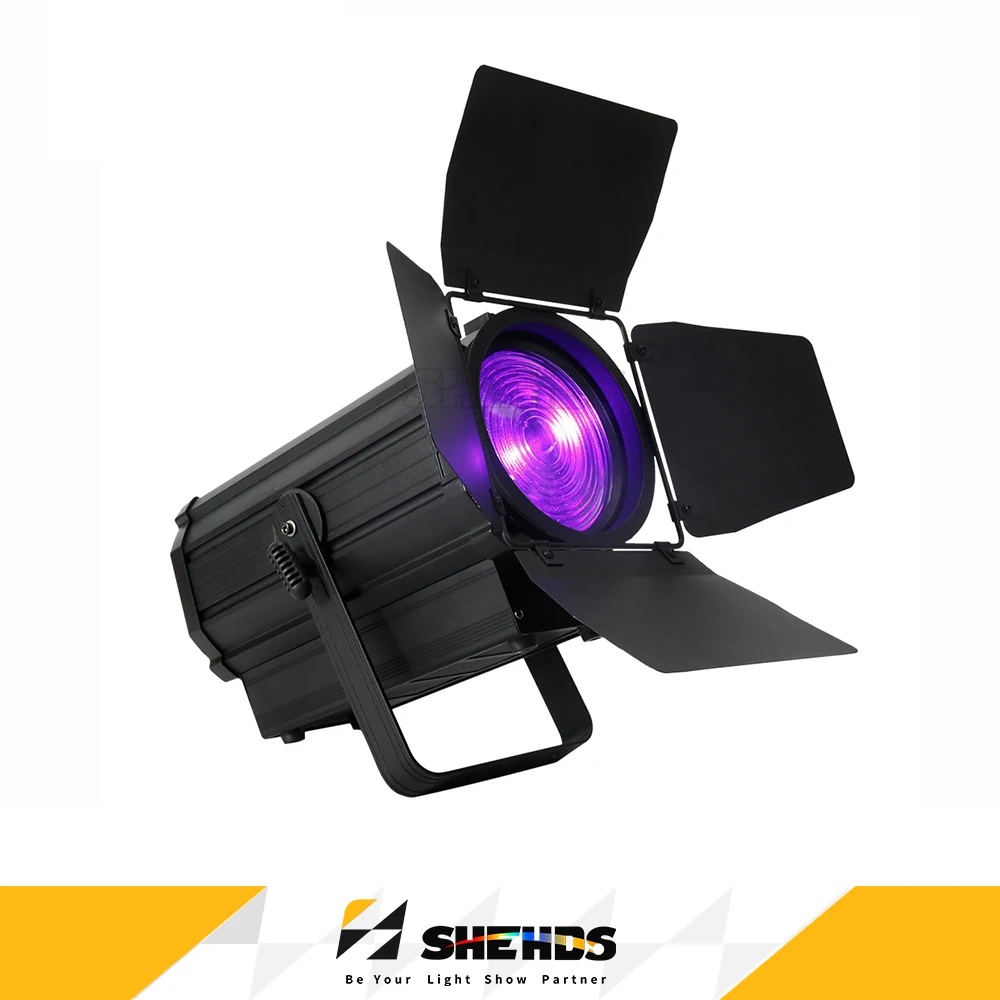 

SHEHDS 250 Вт RGBW зум линза Френеля точечный светильник с затрижкой для театра DJ дискотека свадебная вечеринка церковный зум 15 ~ 55 градусов DMX512