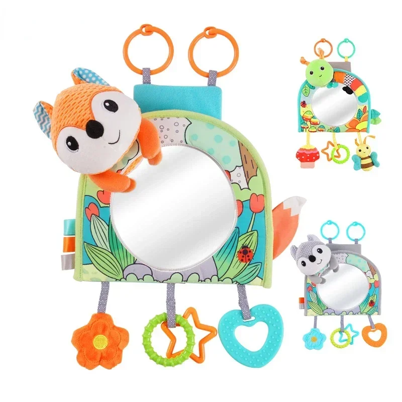 

Зеркало заднего сиденья с мультяшным видом, детское автомобильное зеркало, подголовник, зеркало заднего вида для детского обратного вида, автомобильный монитор, подарки