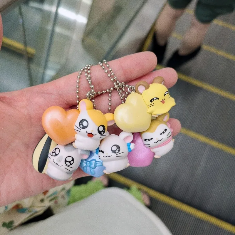 بانداي هامتارو المتذبذب سحر معلق عقد الماوس مع الحب أنيمي الشكل اللعب هدية تحصيل نموذج الحلي #2